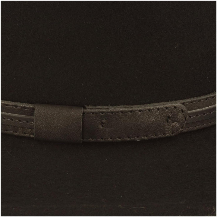 Breiter Rollbarer Outdoor Filzhut Trekkinghut 100% Wolle Hut Wasserabweisend Faltbar Ledergarnitur H