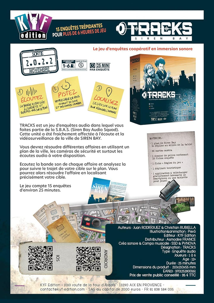 Asmodee Tracks Gesellschaftsspiel, für 1 bis 6 Spieler, ab 12 Jahren