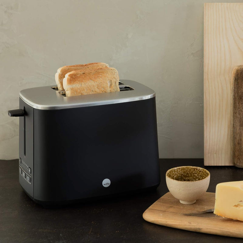 Wilfa CLASSIC Toaster - aus Edelstahl, verstellbare Hitzeeinstellungen mit Auftau-, Wiederaufheiz- u