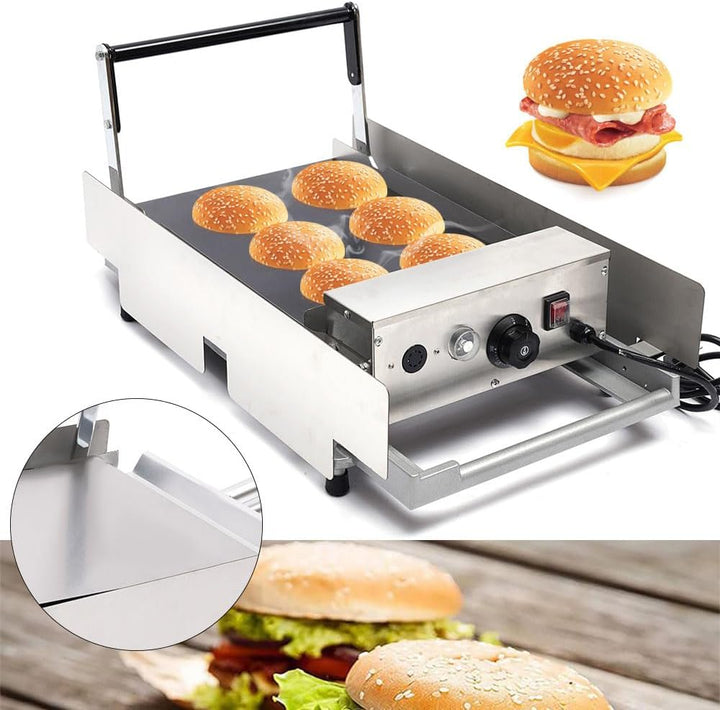 Hamburger Toaster Grill Bun Brötchenbäcker zum Aufbacken von Brötchen Hamburger Machine Double Robus