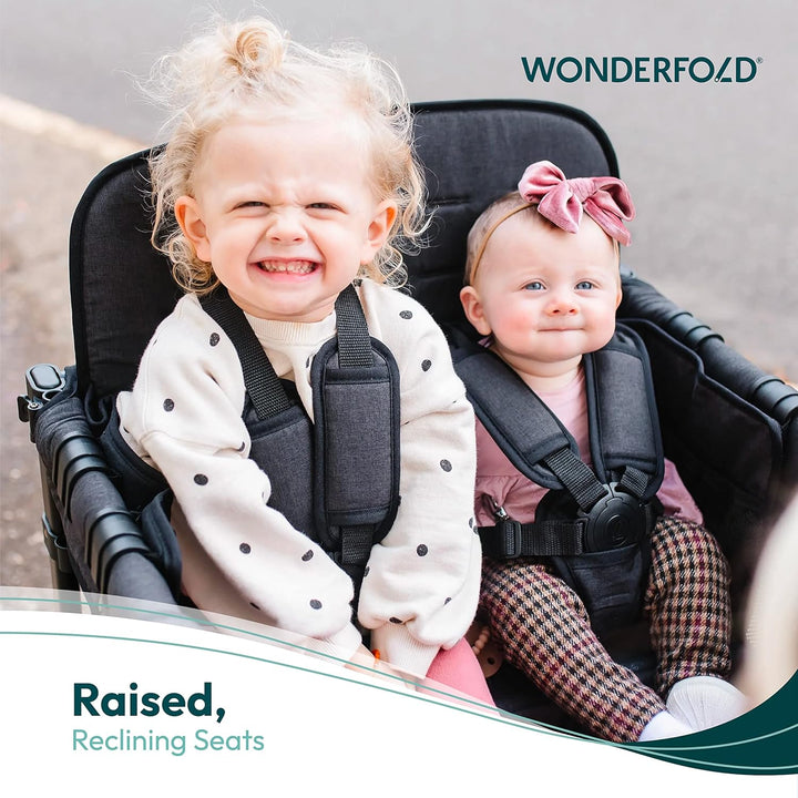 WonderFold W4 Elite Kinderwagen Wagon Volcanic Black