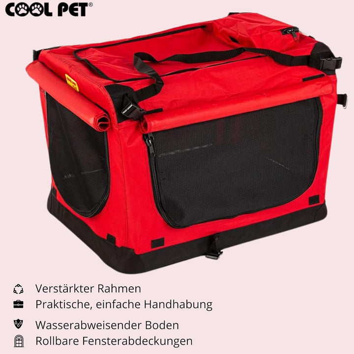 Hundetransportbox 102 * 69 * 80cm 3XL, Autotasche, Autobox, Hundebox, Faltbare Transportbox, Box für
