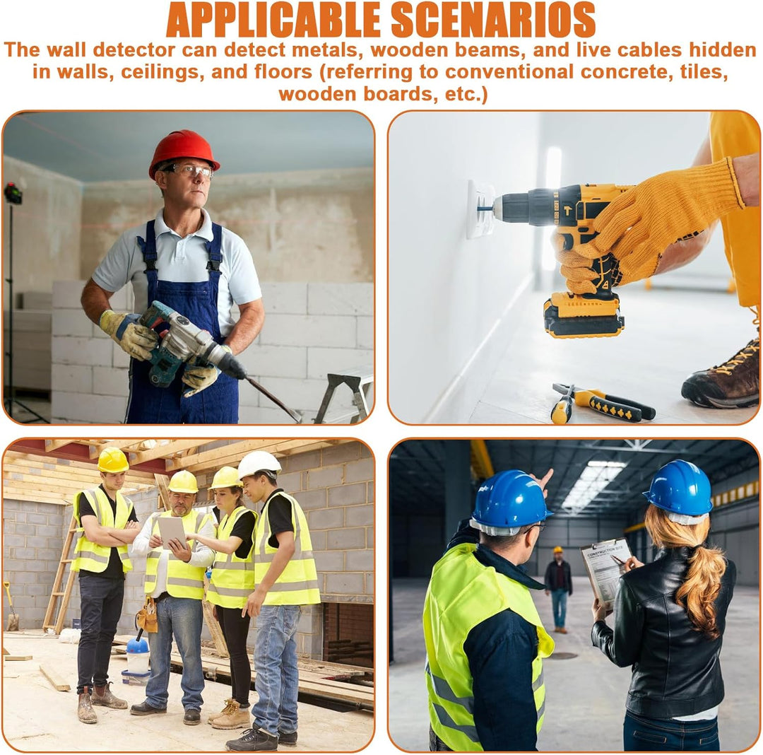 Leitungssucher Ortungsgerät 7 in 1 Wand Scanner, Leitungssuchgerät, Stromleitungsfinder, Metallsuchg