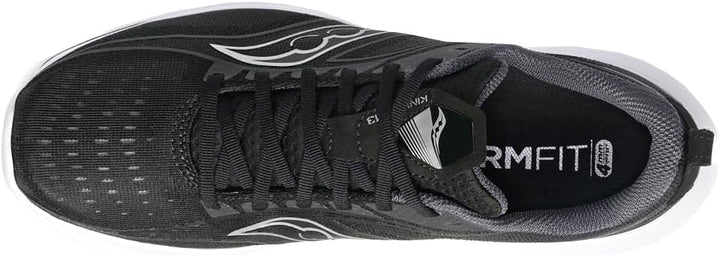 Saucony Herren Kinvara 13 Laufschuh 45 EU Schwarz Silber, 45 EU Schwarz Silber
