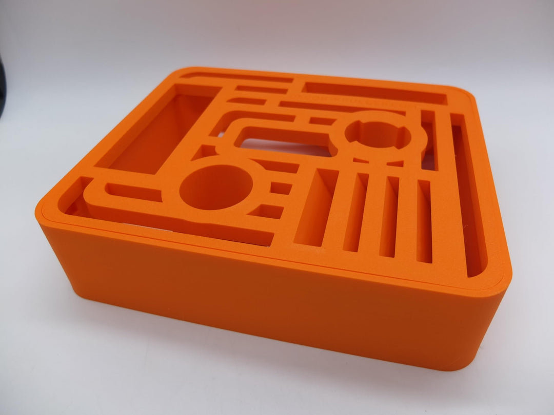 Halter Aufsteller für Kenwood Chef Fleischwolf Metall Aufsätze Art Deco Stil (Orange), Orange