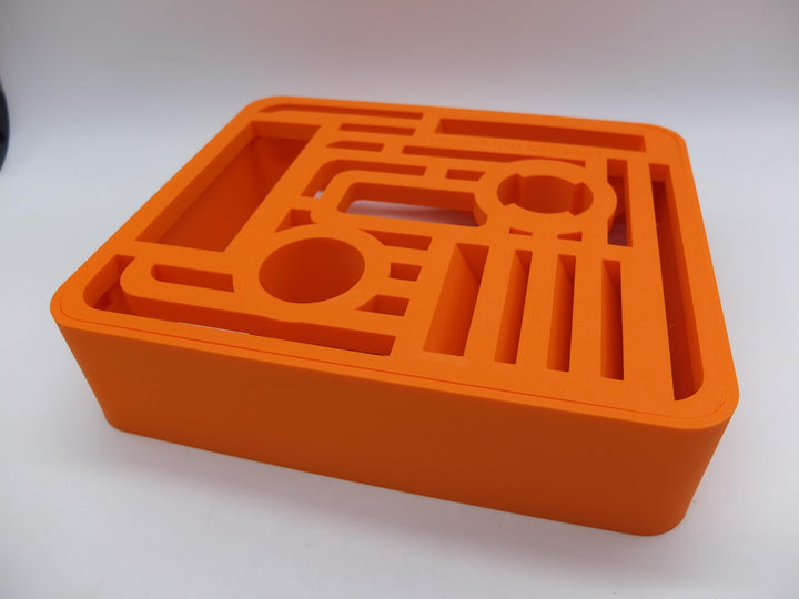 Halter Aufsteller für Kenwood Chef Fleischwolf Metall Aufsätze Art Deco Stil (Orange), Orange