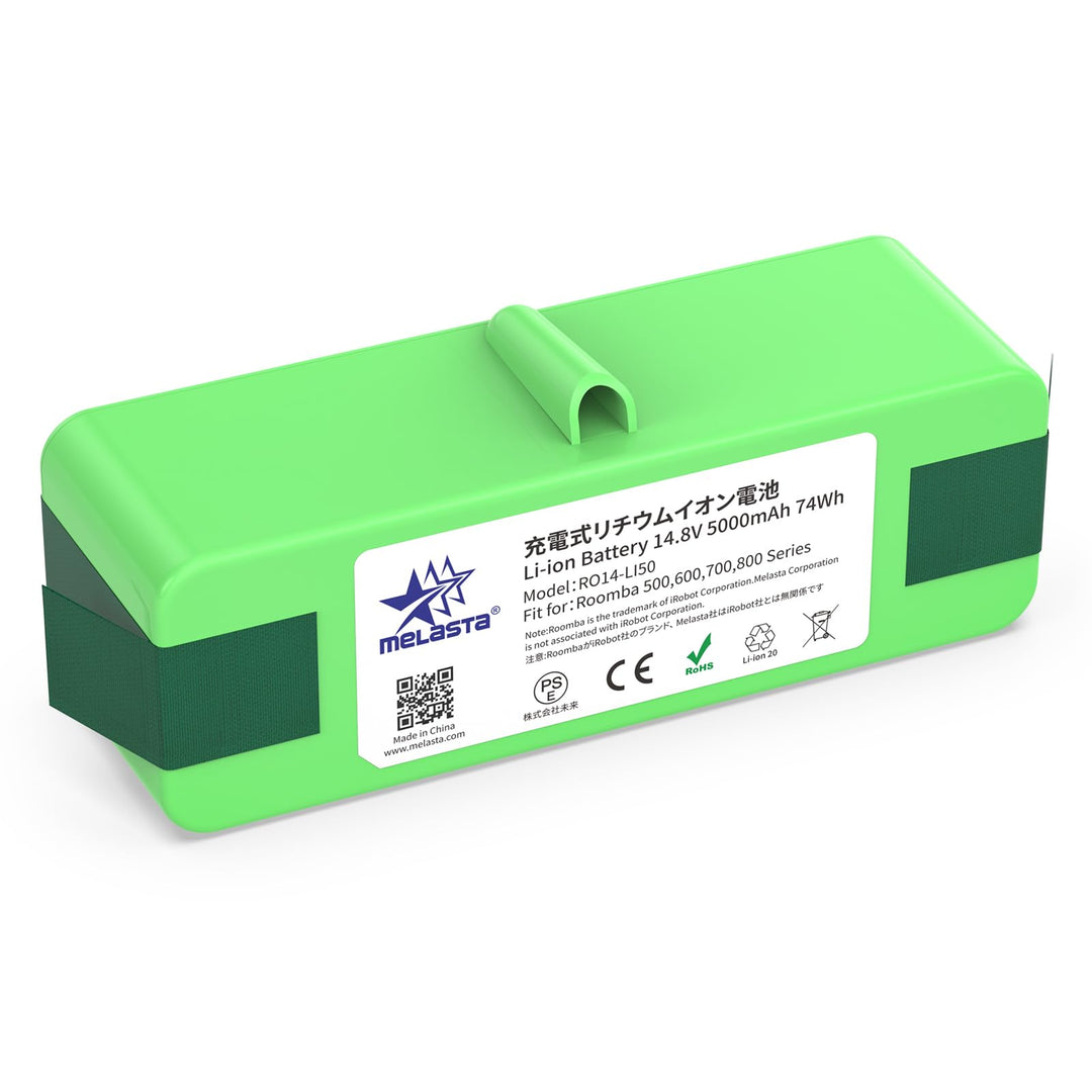 melasta 5000mAh Lithium-Ionen Ersatz Akku Kompatibel mit iRobot Roomba 500 600 700 800 Serie 880 890