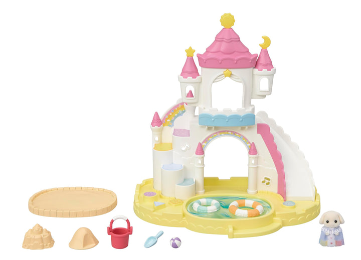 Sylvanian Families - 5746 Erlebniskindergarten Sandkasten und Pool mit Figur - Puppen Spielset