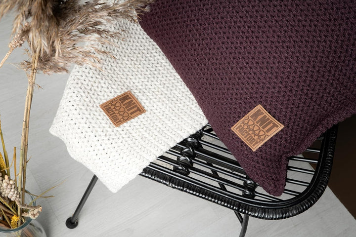 KNIT FACTORY - Maxx Kissen - Schwarz - 50x50 cm 50x50 cm Schwarz, 50x50 cm Schwarz