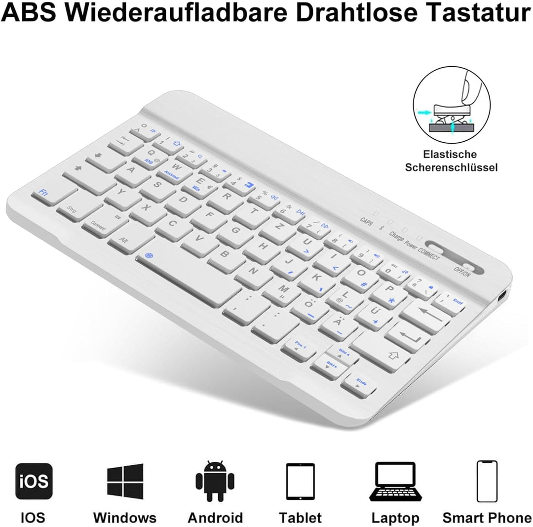 Tastatur für iPad mini 7 (A17 pro) 2024/Mini 6 2021 8.3 Zoll, QWERTZ Deutsches Tastatur Magnetische