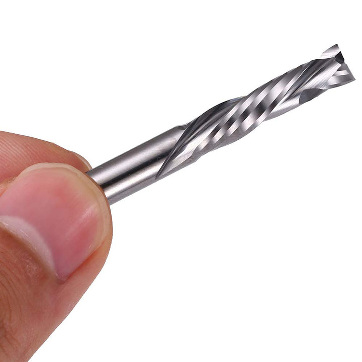 EU_HOZLY 5 Stück Hartmetall-Kompressionsfräser Up&Down 2 Nuten Schaftfräser 6 mm (0,236 Zoll) Schaft