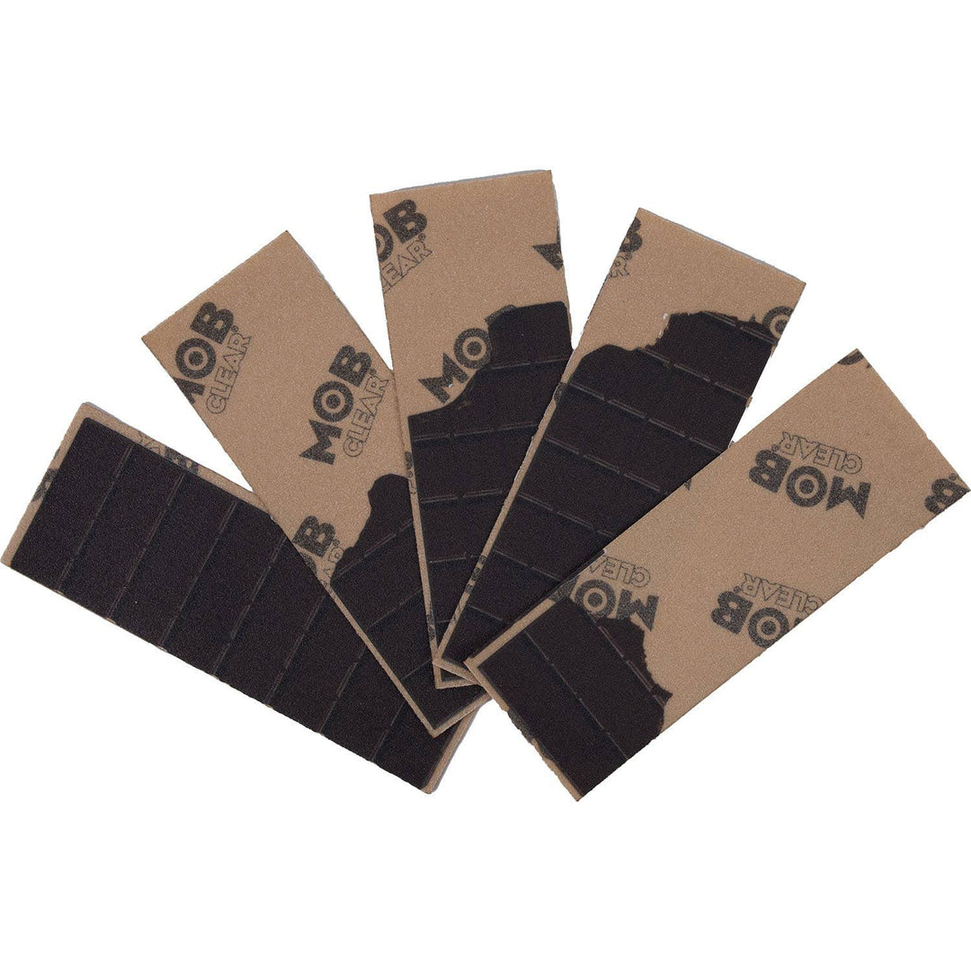 MOB GRIP Skateboard Griptape Chocolate Bars Grip Strips 5er Pack (Clear)