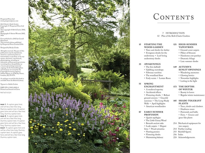 Pimpernel Press Beth Chatto's Shade Garden: Shade-Loving Plants for Year-Round Interest