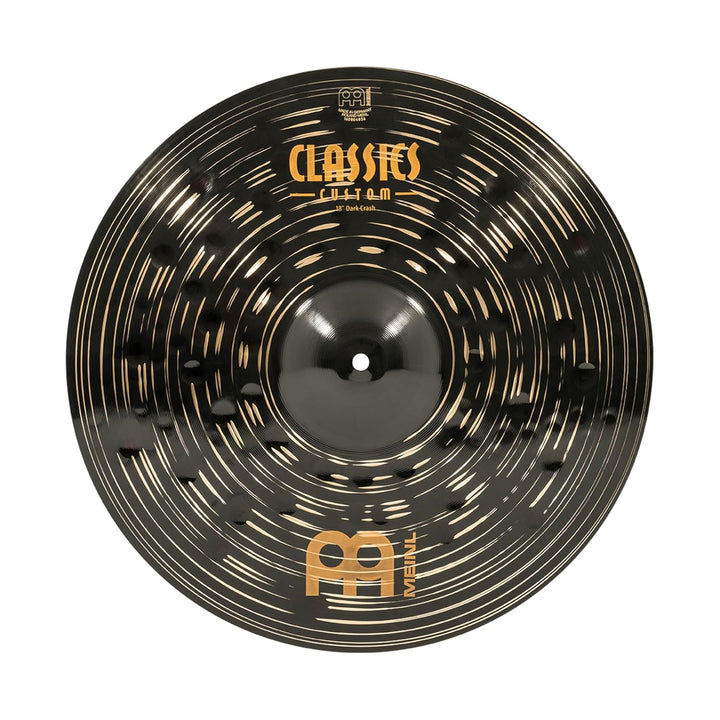 Meinl Cymbals Classics Custom Dark Crash 18 Zoll (Video) Schlagzeug Becken (45,72cm) B12 Bronze, Dun