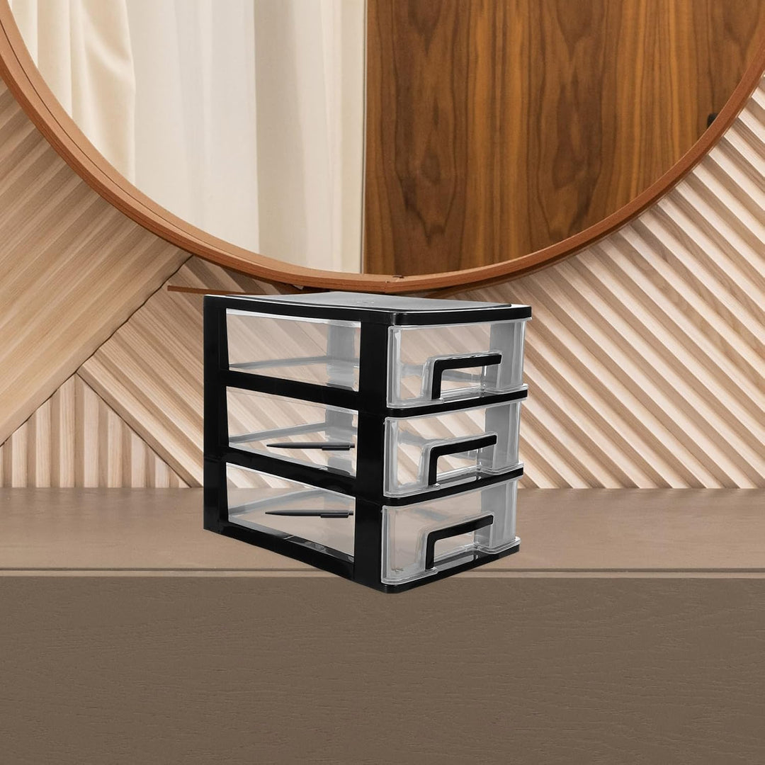 3 Layers Schubladenregal Lagerschrank Schrank Lagerschrank Schubladenschrank Schubladen Desktop Stor