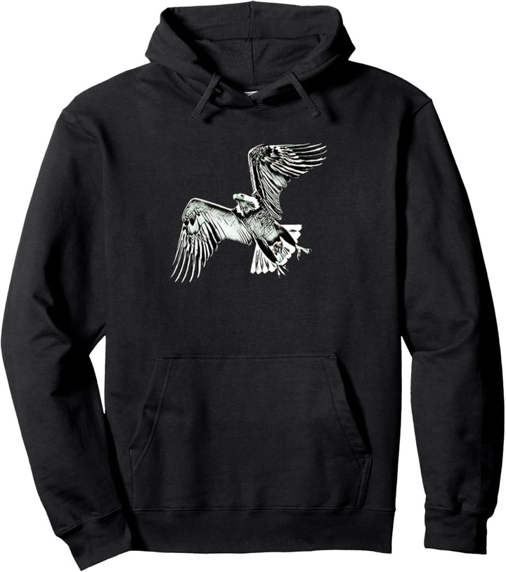 Adler Motiv Raubvogel Pullover Hoodie