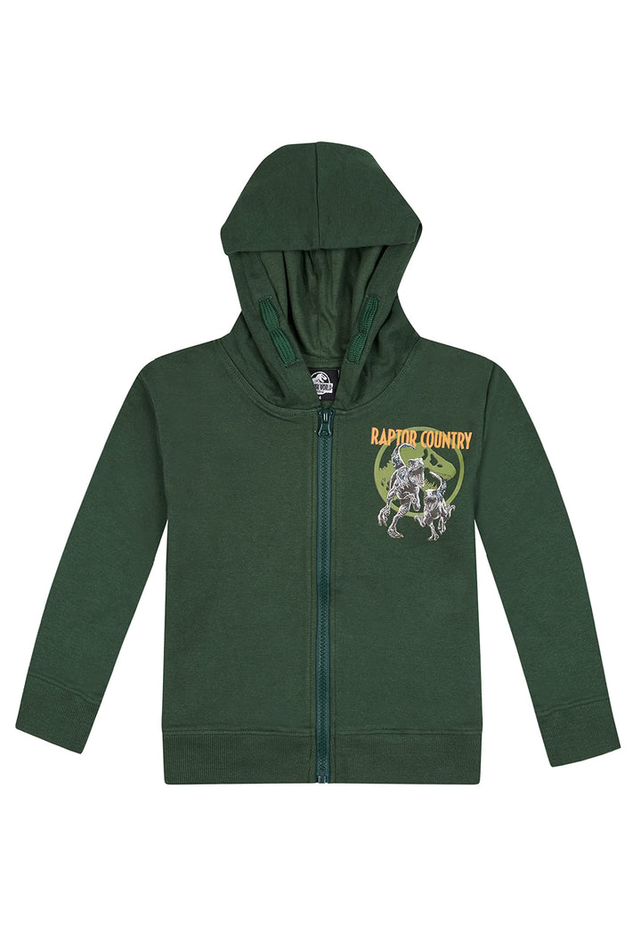 ONOMATO! Jurassic World Raptor Hunt Dino Kinder Jungen Sweatjacke Pullover-Jacke Hoodie Kapuze Kapuz