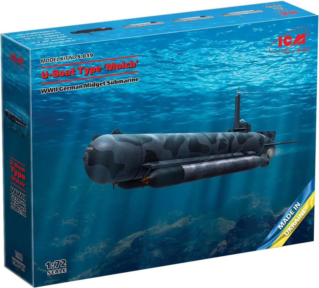 ICM 1:72 - U-Boot Typ 'Molch' WWII Deutsches Zwerg U-Boot