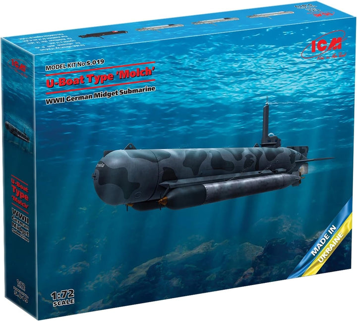 ICM 1:72 - U-Boot Typ 'Molch' WWII Deutsches Zwerg U-Boot