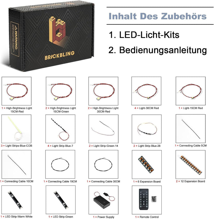 Fernbedienung Licht-Kit Kompatibel mit Lego 42206 Oracle Red Bull Racing RB20 F1 Car (Kein Modell),