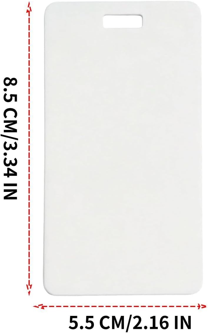 4 Stück Löschbare Ausweis Notizen, Erasable Badge Note, Notizblock Abwischbar Kleine Badge Notizen F