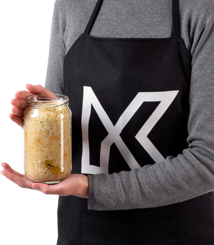 KADAX 8er Set Einmachgläser 720ml TO82, Grosse Sturzgläser mit Schraubdeckel, Einkochgläser Fermenti