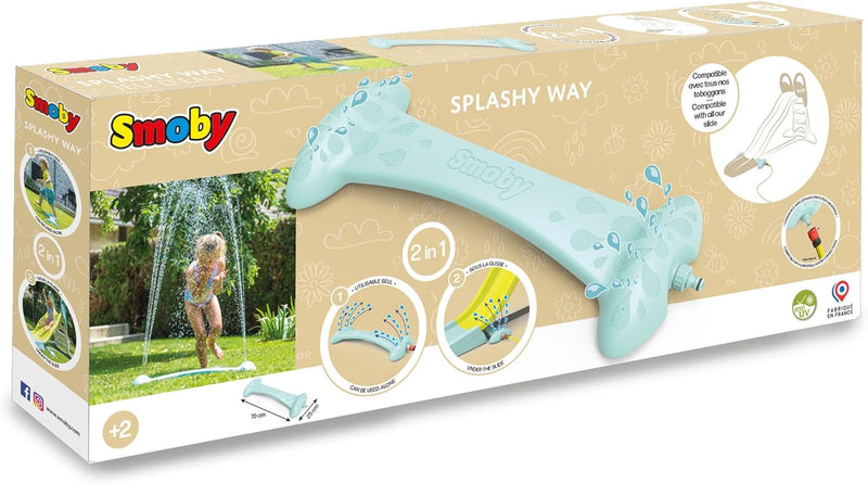 Smoby - Splashy Way Wassersprinkler für Kinder - magischer Wassertunnel für die Wasserrutsche oder W