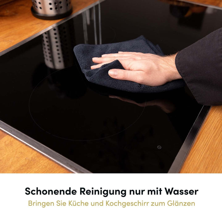 Hoffmann Kochgeschirr Pflegeset – 6 × Pfannenschoner 6 mm und 2 Mikrofasertücher für zuverlässigen K