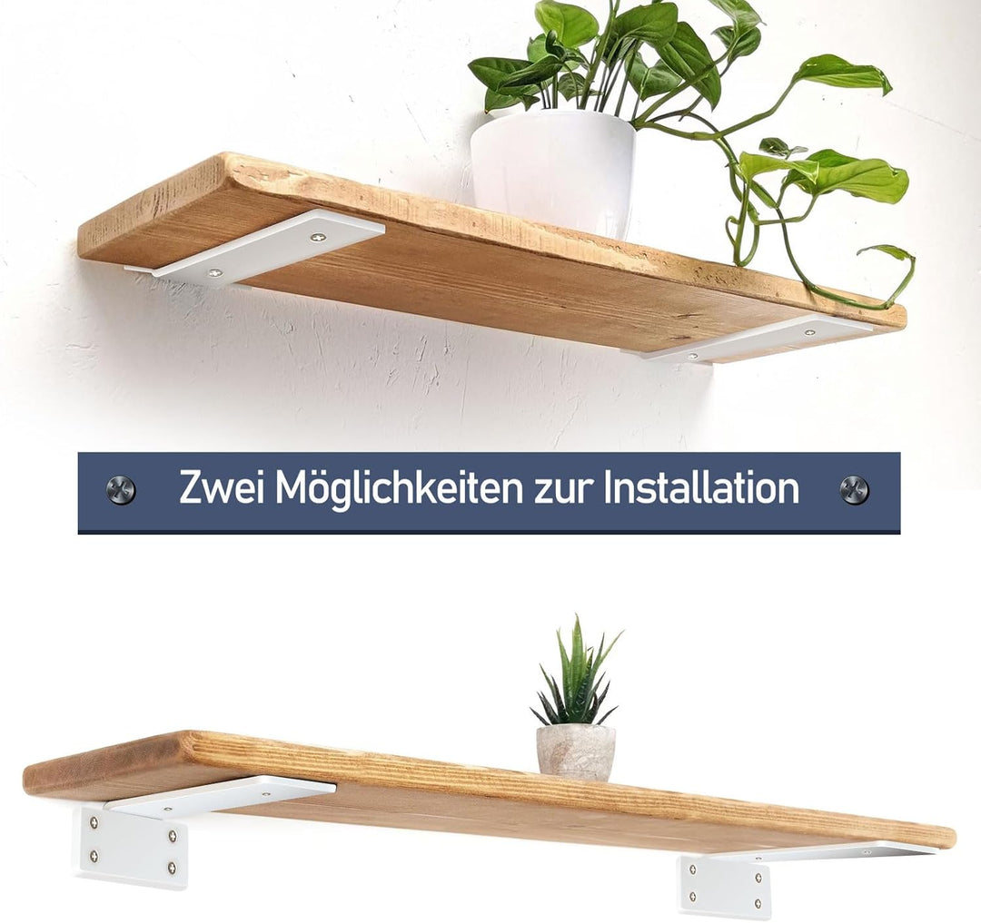 MLOQI 2 stück Regalhalterung, Regalwinkel Schwerlast, Regalhalter Metall, Schwerlastwinkel Wandhalte