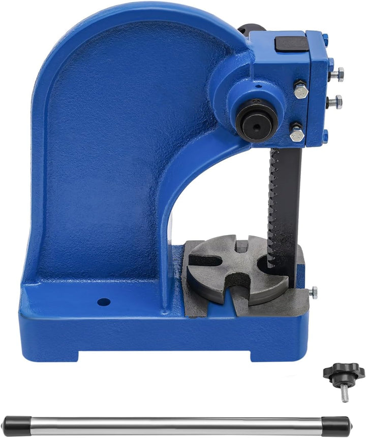 1T Manuelle Dornpresse Präzisions Handpresse Manuelle Desktop-Stanzpresse aus Gusseisen Handhebelpre