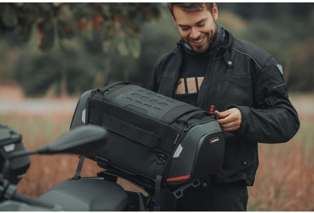 SW-MOTECH Hecktasche Pro Rackpack 32-42 Liter Motorradgepäck Motorrad Tasche 32-42L Schwarz, 32-42L