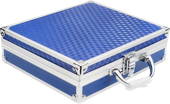 BONEW 3,5 x Fernglas-Lupen + 3 W LED-Scheinwerfer mit Filter + Aluminiumbox blau