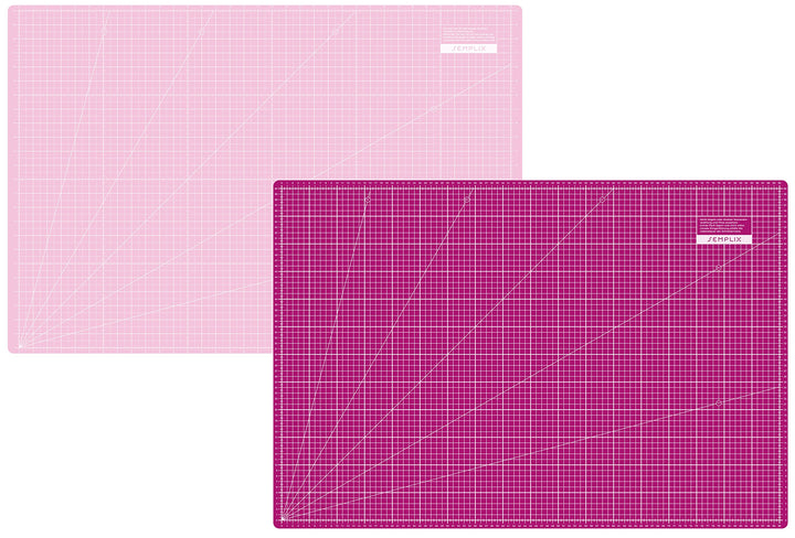 SEMPLIX Schneidematte A1 in Grün, Rosa, Grau, Türkis, Lila. Ideal fürs Basteln, Nähen und Patchworke