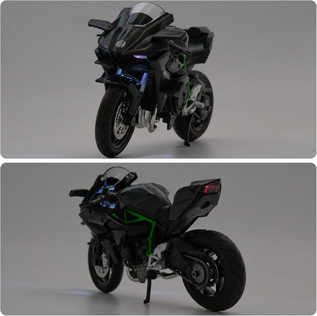 TGRCM-CZ kompatibel für 1:12 Kawasaki Ninja H2R Motorrad Modell, DieCast Modell Motorrad, Aufhängung