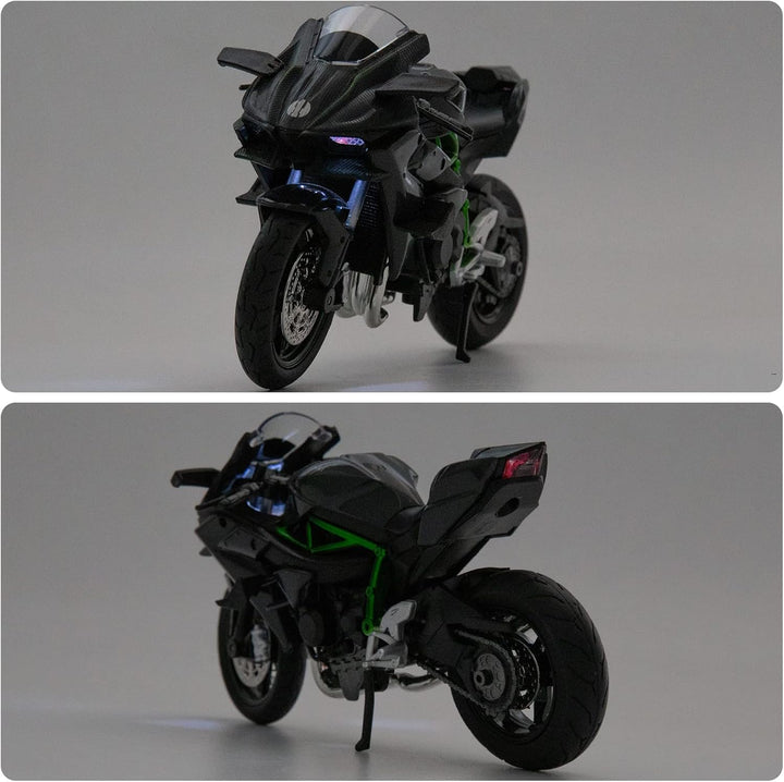 TGRCM-CZ kompatibel für 1:12 Kawasaki Ninja H2R Motorrad Modell, DieCast Modell Motorrad, Aufhängung