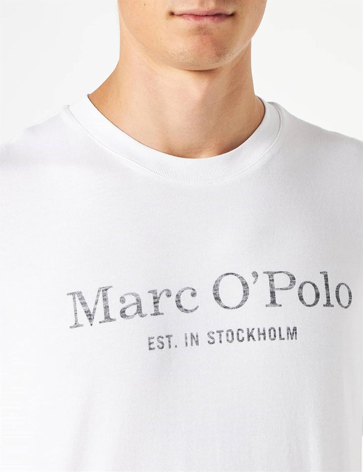 Marc O'Polo Herren B21201251052 T-Shirt S Weiss New, S Weiss New