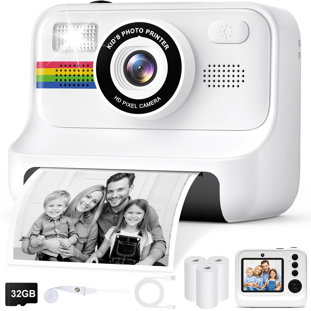 Sofortbildkamera Kinder(Schwarz) Purple, white