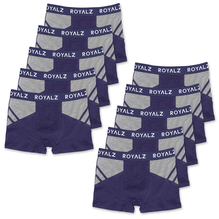 ROYALZ Boxershorts Herren Unterhose 10er Pack Sport-Look Sportiv Männer Unterwäsche Men 10 Set (95%