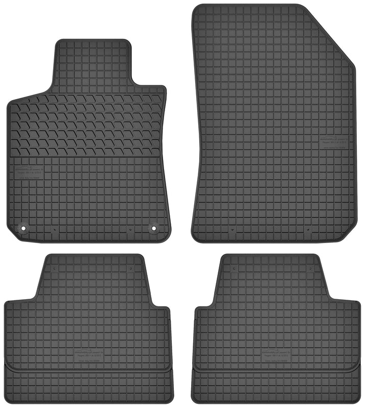 Gummimatten Gummi Fussmatten Satz für Peugeot 308 II (ab 2013) - Passgenau