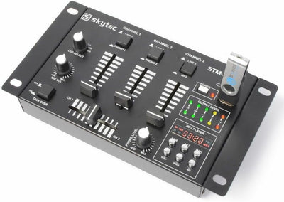 SkyTec STM-3020 4-Kanal-Mischpult mit USB und MP3