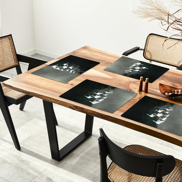KitchenYeah© Platzsets Abwaschbar 6-Teilig 45x30 cm Tischsets Platzdeckchen Platzset Unterlage Tisch