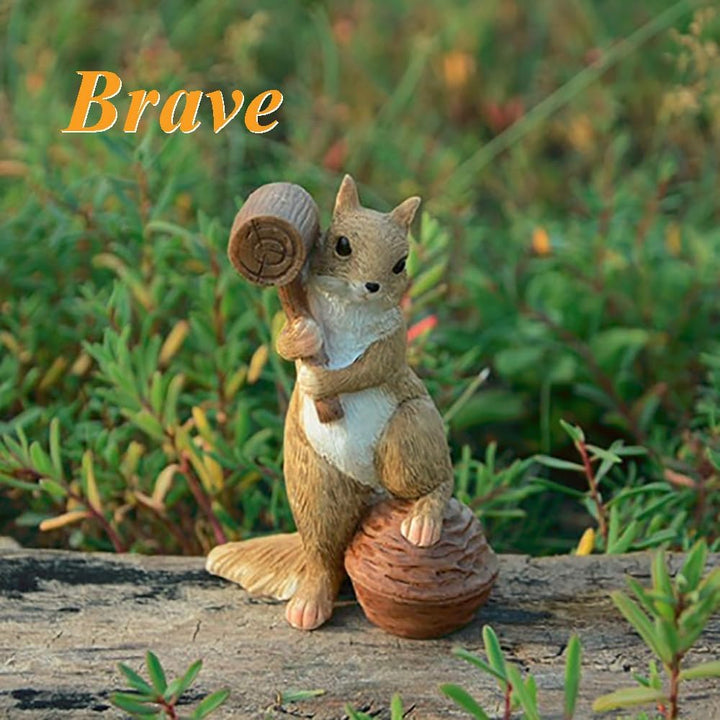 Miniatur Gartenfee Eichhörnchen Figurine- Hallo, Zeit aufzustehen Ein Neuer Tag, Ein Neuer Tag