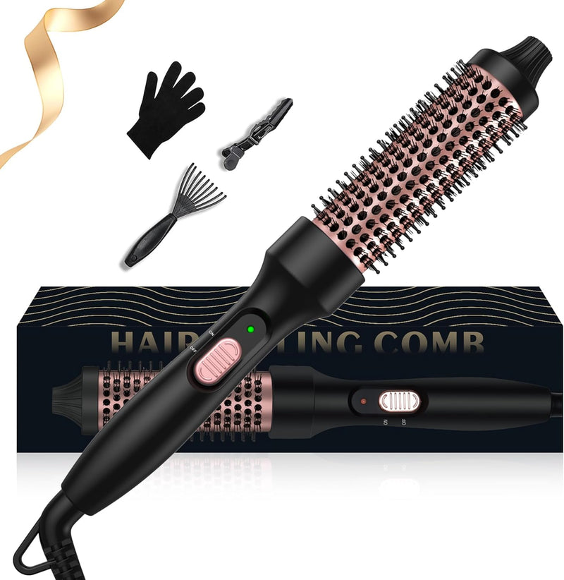 UKLISS Thermal Brush 32mm, Wärmebürste Thermobürste, Hot Rundbürste 200℃, Leichte Lockenbürste Erzeu