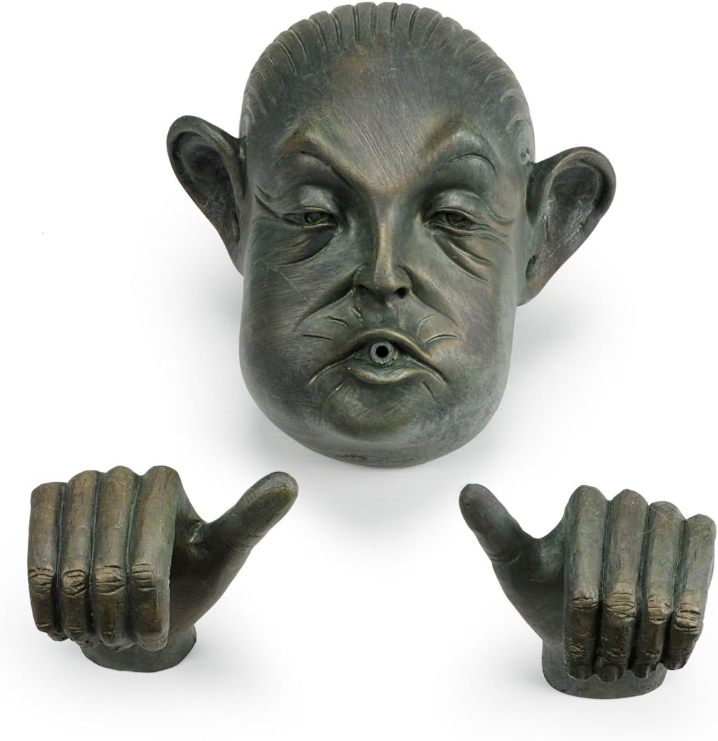 Aquascape Teich und Garten Brunnen Harz Messing Edelrost