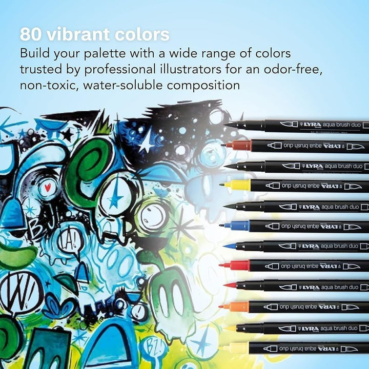 LYRA Aqua Brush Duo Set mit 24 Farben, 1 stück (24er Pack), 24 Farben