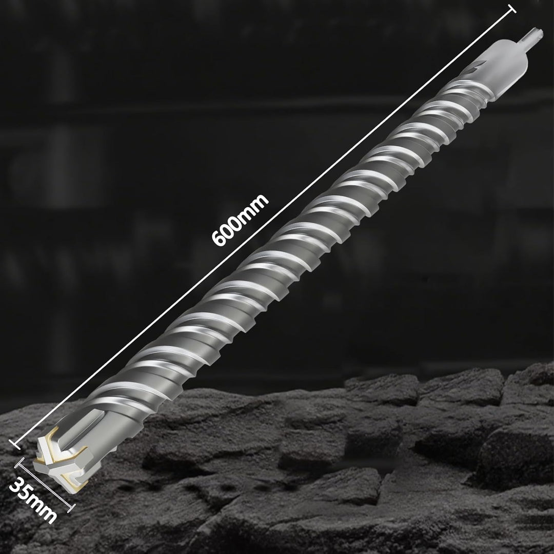 CATITO 35x600 SDS PLUS Bohrer, Schlagbohrer, Hammerbohrer, Professionelle Betonbohrer, ideal zum Boh