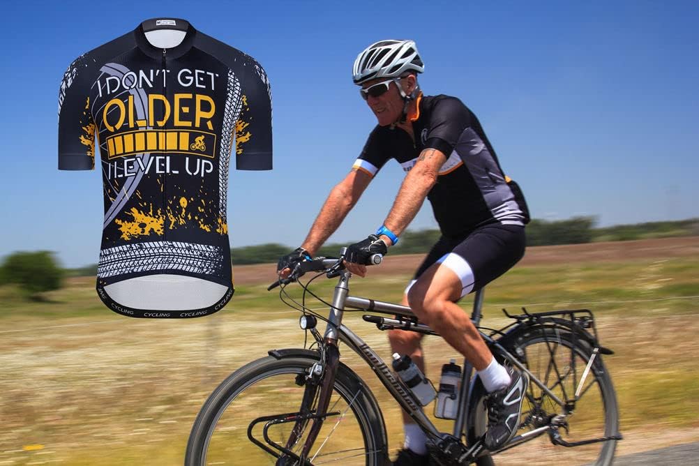 Langarm-Radtrikot für Herren, reflektierend, für BMX, MTB, atmungsaktiv und bequem, S-3XL M 2ht04, M