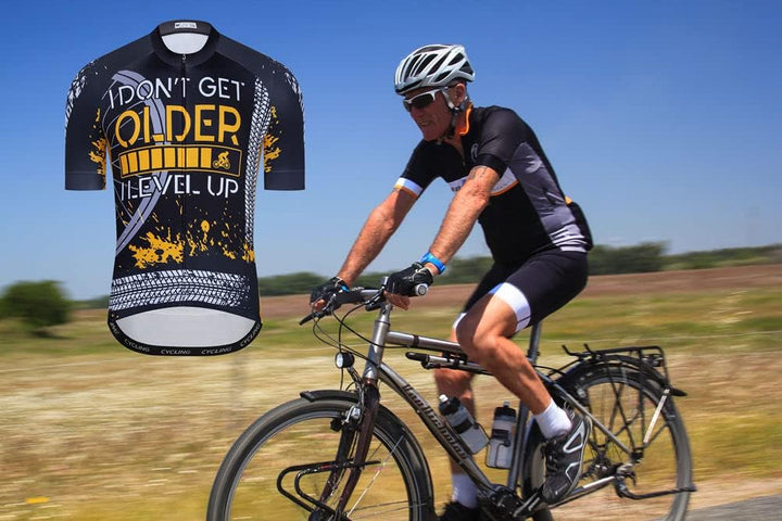 Langarm-Radtrikot für Herren, reflektierend, für BMX, MTB, atmungsaktiv und bequem, S-3XL M 2ht04, M