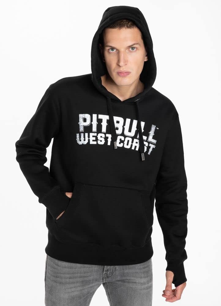 Pit Bull West Coast Hoodie Black Dog Dunkelblau XL Schwarz, XL Schwarz