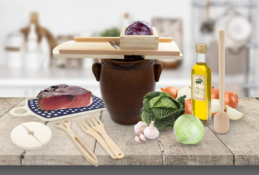 K&K Krauthobel / Krautschneider mittel, 60 x 24 cm, aus hochwertigem Pappelholz Typ Classic